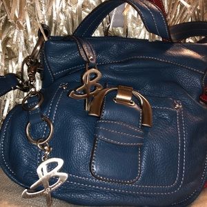 Crossbody handbag b. makowsky leather
